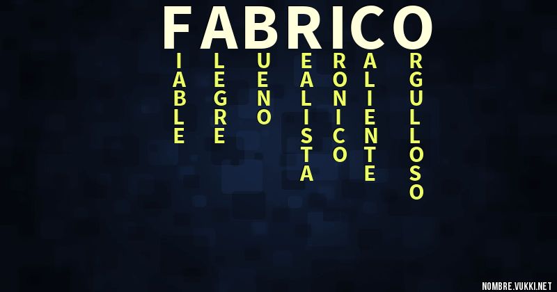 Acróstico fabrico