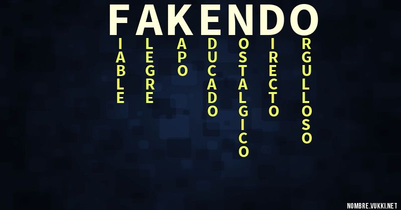 Acróstico fakendo