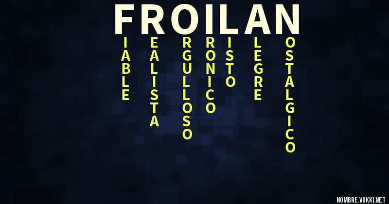Acróstico froilan