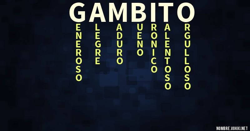 Acróstico gambito