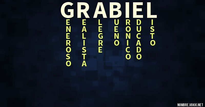 Acróstico grabiel