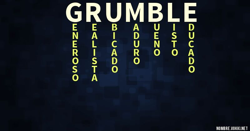 Acróstico grumble