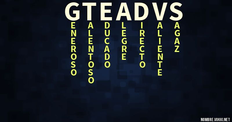 Acróstico gteadvs