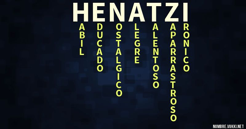 Acróstico henatzi