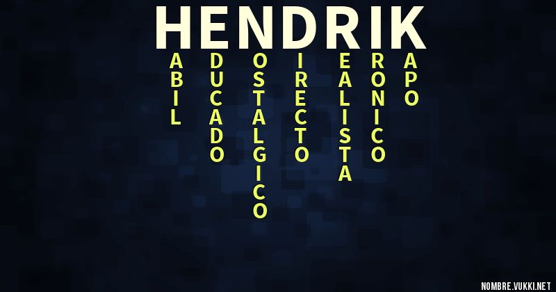 Acróstico hendrik