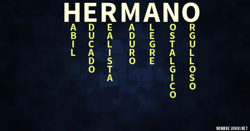 Acróstico hermano