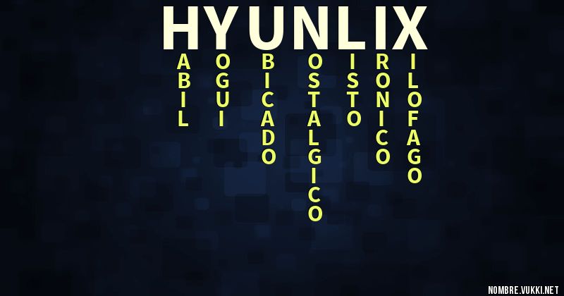 Acróstico hyunlix