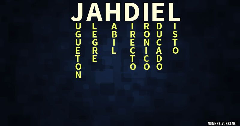 Acróstico jahdiel