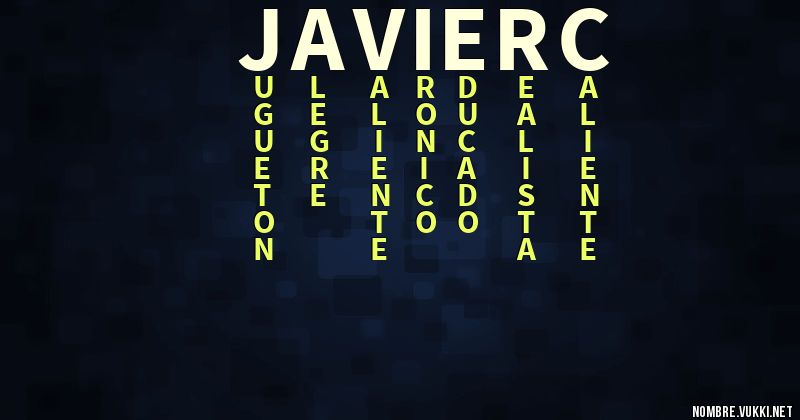 Acróstico javierç