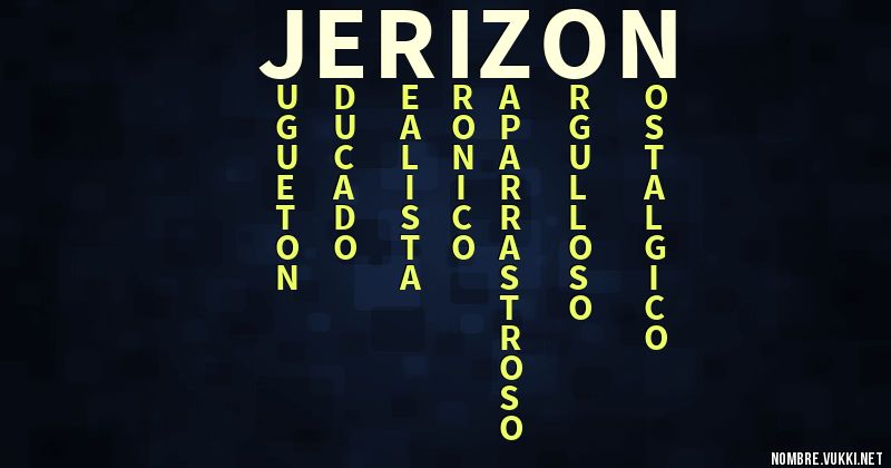 Acróstico jerizon