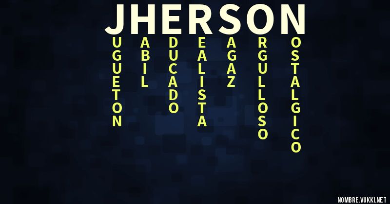 Acróstico jherson