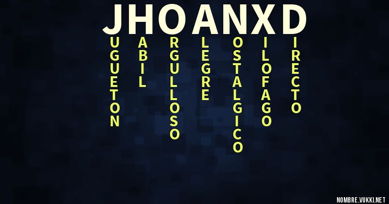 Acróstico jhoan xd0003