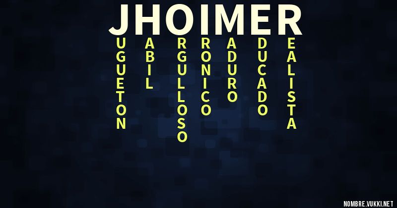 Acróstico jhoimer