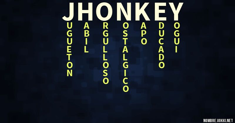 Acróstico jhonkey