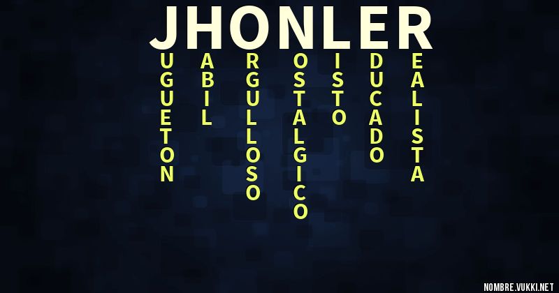 Acróstico jhonler