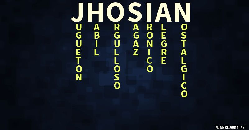 Acróstico jhosian