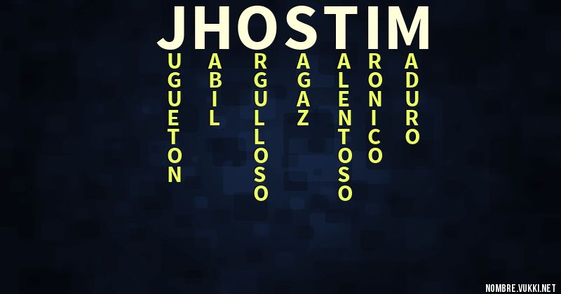 Acróstico jhostim