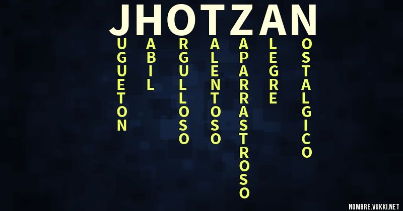 Acróstico jhotzan