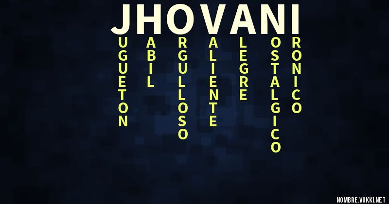 Acróstico jhovani