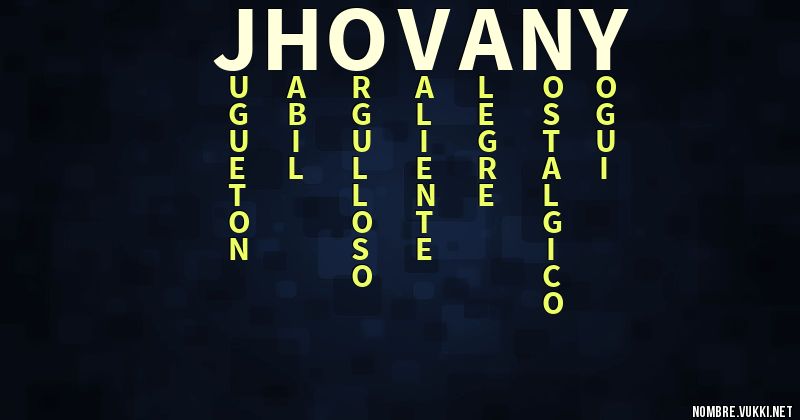 Acróstico jhovany