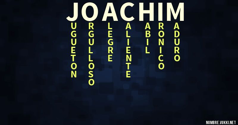 Acróstico joachim