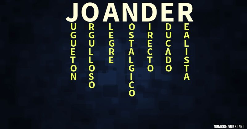 Acróstico joander