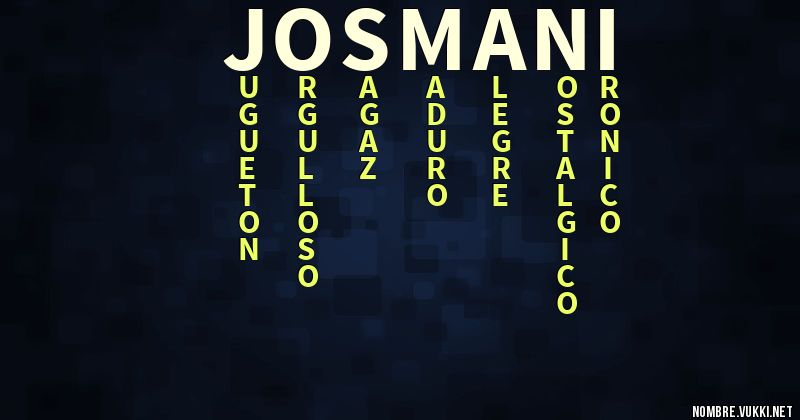 Acróstico josmani