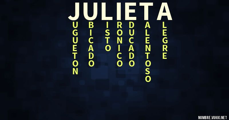 Acróstico julieta