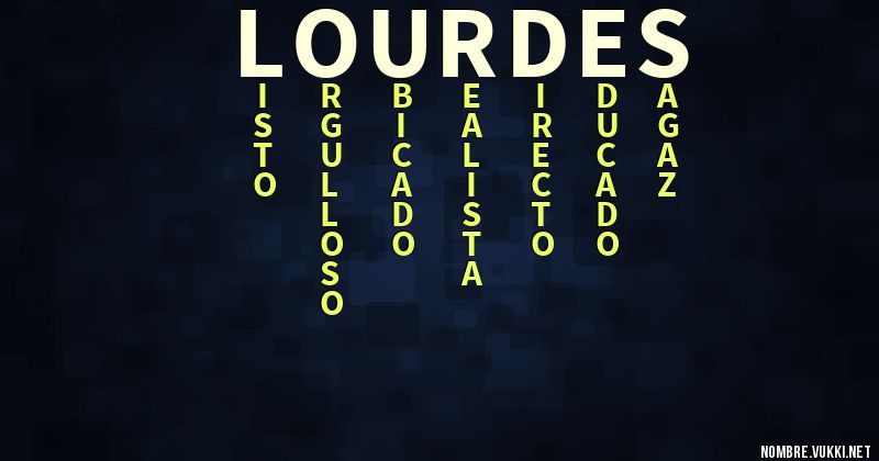 Acróstico lourdes