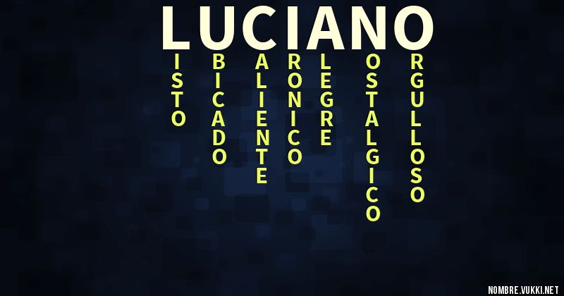 Acróstico luciano