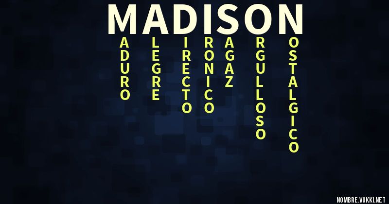 Acróstico madison