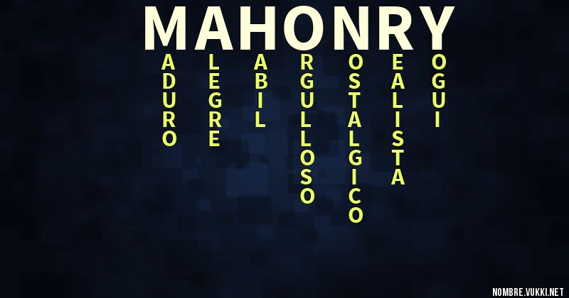 Acróstico mahonry