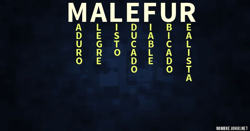 Acróstico malefur