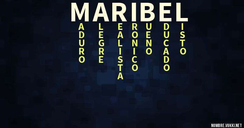 Acróstico maribel