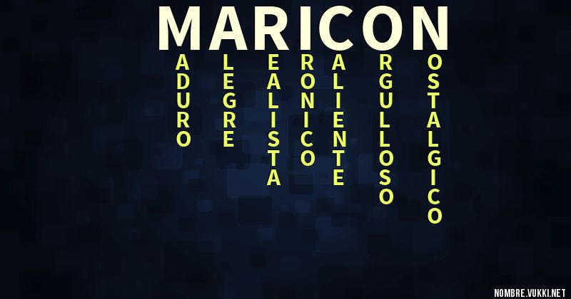 Acróstico maricon