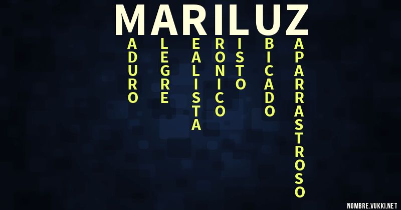 Acróstico mariluz