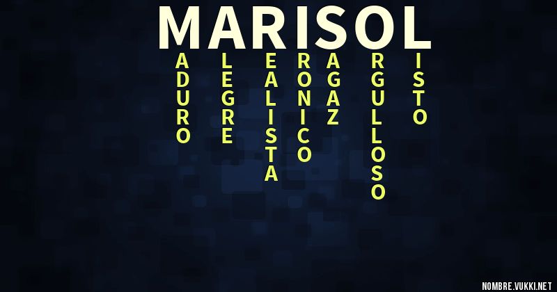 Acróstico marisol