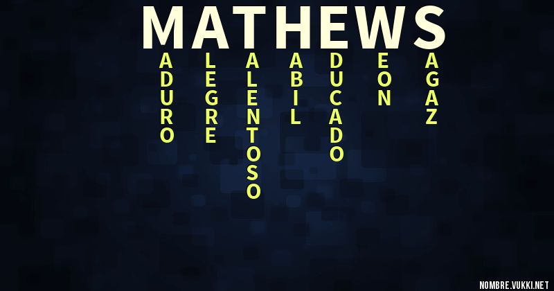 Acróstico mathews