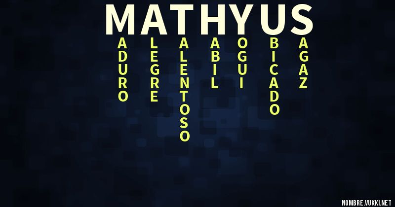 Acróstico mathyus
