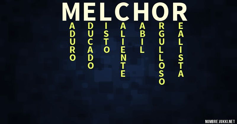 Acróstico melchor