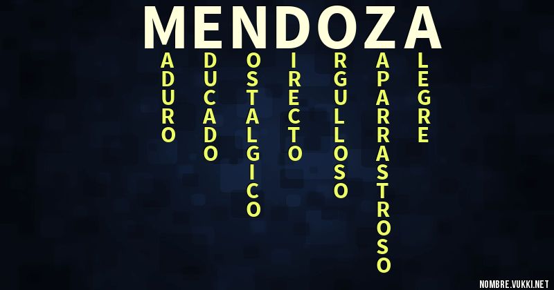 Acróstico mendoza