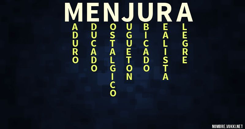 Acróstico menjura