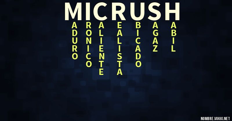 Acróstico mi crush
