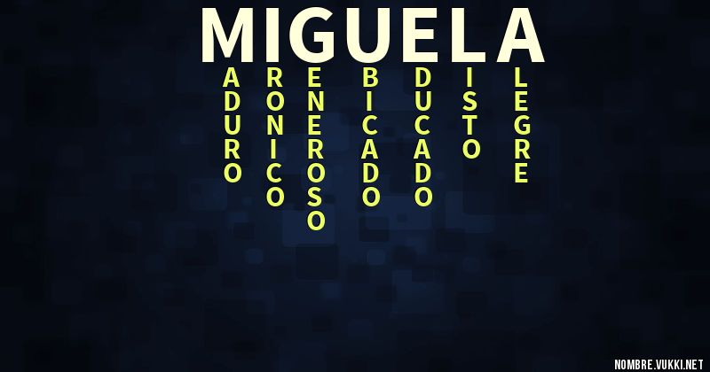 Acróstico miguela