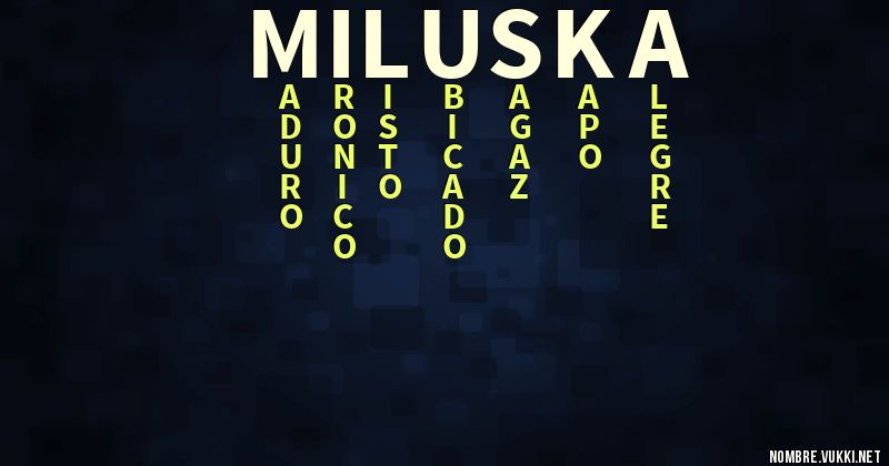 Acróstico miluska