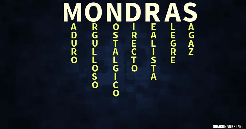 Acróstico mondras