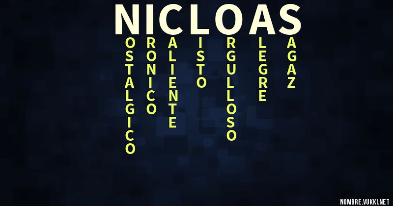 Acróstico nicloas