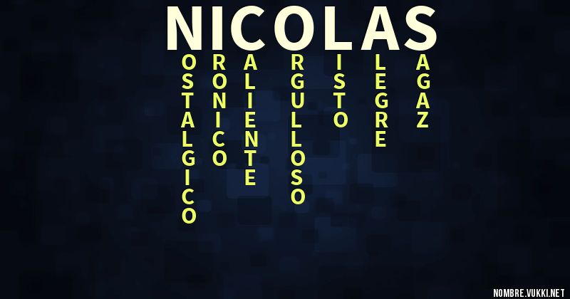 Acróstico nicolÁs