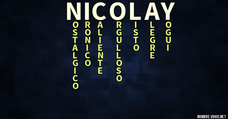 Acróstico nicolay