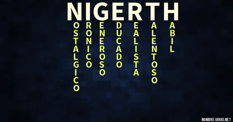 Acróstico nigerth